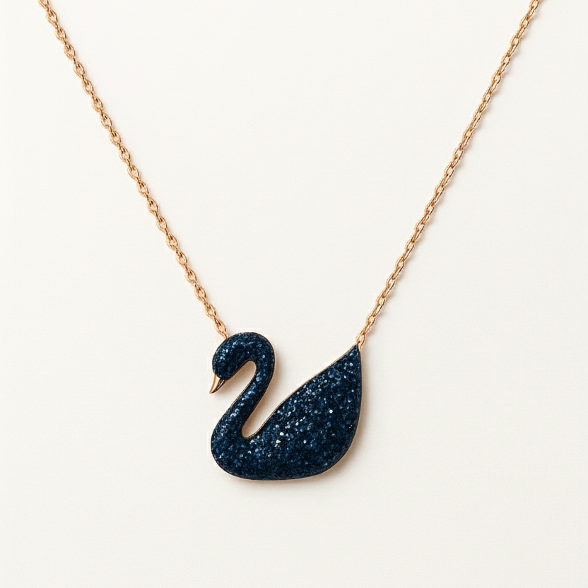 The Midnight Swan Necklace