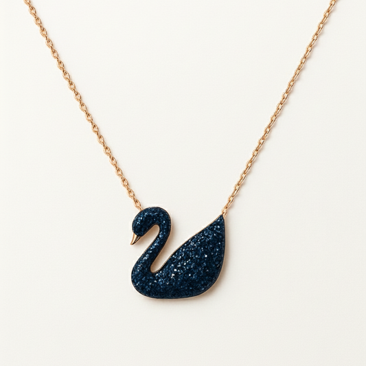 The Midnight Swan Necklace